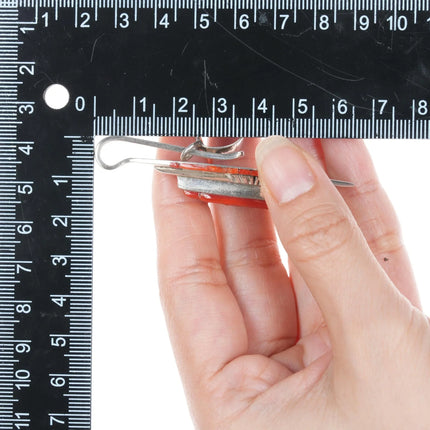 Ken Romero Taos/Laguna Pueblos sterling spiny oyster cobblestone pendant - Estate Fresh Austin