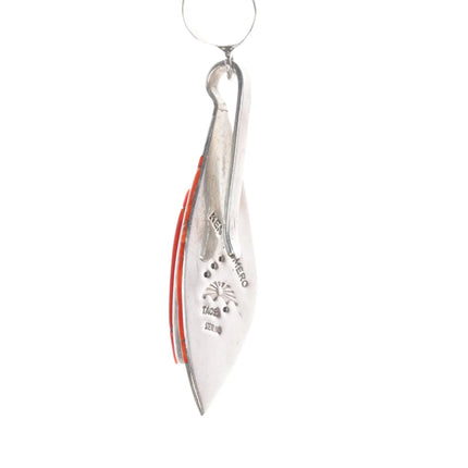 Ken Romero Taos/Laguna Pueblos sterling spiny oyster cobblestone pendant - Estate Fresh Austin