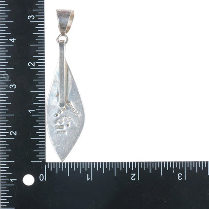 Ken Romero Taos/Laguna Pueblos sterling spiny oyster cobblestone pendant - Estate Fresh Austin