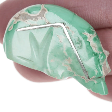 Kenny Chavez Zuni Variscite bear fetish - Estate Fresh Austin