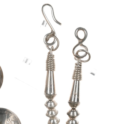 1980's Kenny Mcneilley Sterling, coral, silver half dollar US currency necklace - Estate Fresh Austin