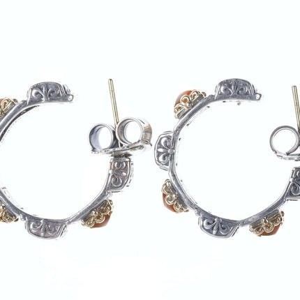 Konstantino 18k/Sterling Clio Collection Citron hoop earrings - Estate Fresh Austin