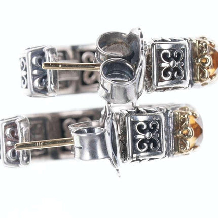 Konstantino 18k/Sterling Clio Collection Citron hoop earrings - Estate Fresh Austin