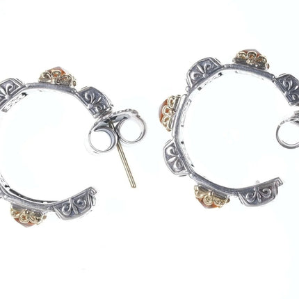 Konstantino 18k/Sterling Clio Collection Citron hoop earrings - Estate Fresh Austin