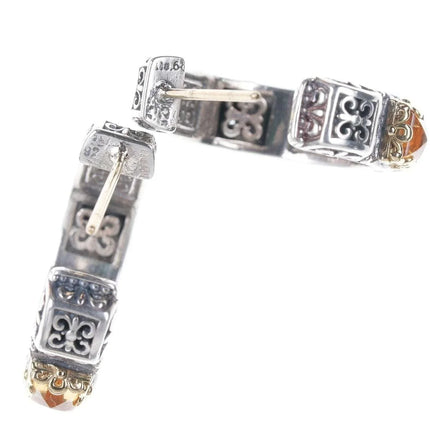 Konstantino 18k/Sterling Clio Collection Citron hoop earrings - Estate Fresh Austin