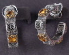 Konstantino 18k/Sterling Clio Collection Citron hoop earrings - Estate Fresh Austin