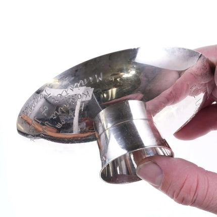 Koshiro Ueki Minister of Justice Presented Pure Silver Sake Cup - Estate Fresh Austin