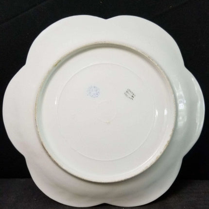 L Straus & Sons Limoges Plate 8.5" Hand Painted heavy gold c.1900 - Estate Fresh Austin