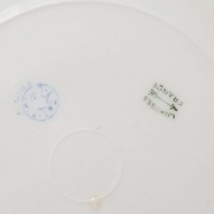 L Straus & Sons Limoges Plate 8.5" Hand Painted heavy gold c.1900 - Estate Fresh Austin