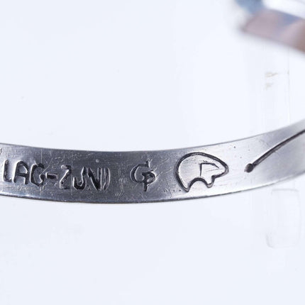 Lag Zuni Sterling heavy stamped cuff bracelet - Estate Fresh Austin