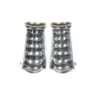 Lagos caviar 18k gold on sterling large french clip earrings - Estate Fresh Austin