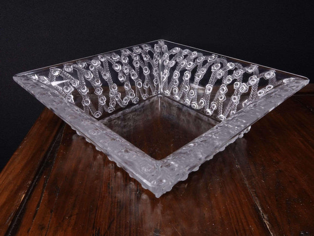 Lalique Roses Large Centerpiece Bowl French Crystal - Estate Fresh Austin