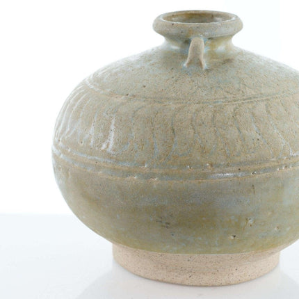 Large 15th Century Thai Sawankhalok Celadon Jar 2 - Estate Fresh Austin