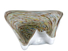 Large 1950's Murano End of Day Glass with gold flakes Biomorphic Ashtray/Centerp - Estate Fresh Austin