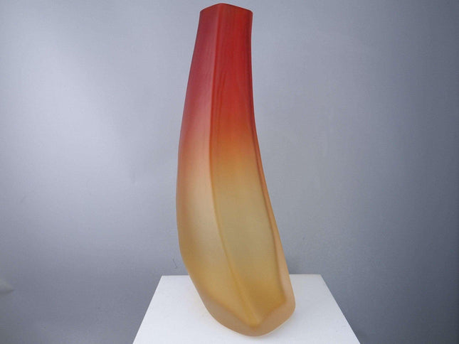 Large 1960's Signed Barbini Murano Vase - Estate Fresh Austin