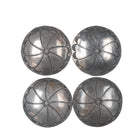 Large 30's-40's Navajo hand stamped silver buttons/ornaments turned cufflinks - Estate Fresh Austin