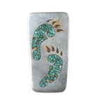 Large 60's-70's Navajo sterling chip inlay pin - Estate Fresh Austin