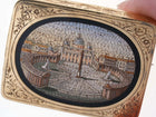 Large Antique 18k Gold Micro-Mosaic Pin - Estate Fresh Austin