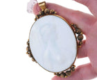 Large Antique French Opaline glass cameo - Estate Fresh Austin