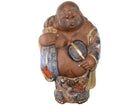 Large c1900 Japanese Moriage Decorated Hotei Happy Buddha Figure - Estate Fresh Austin