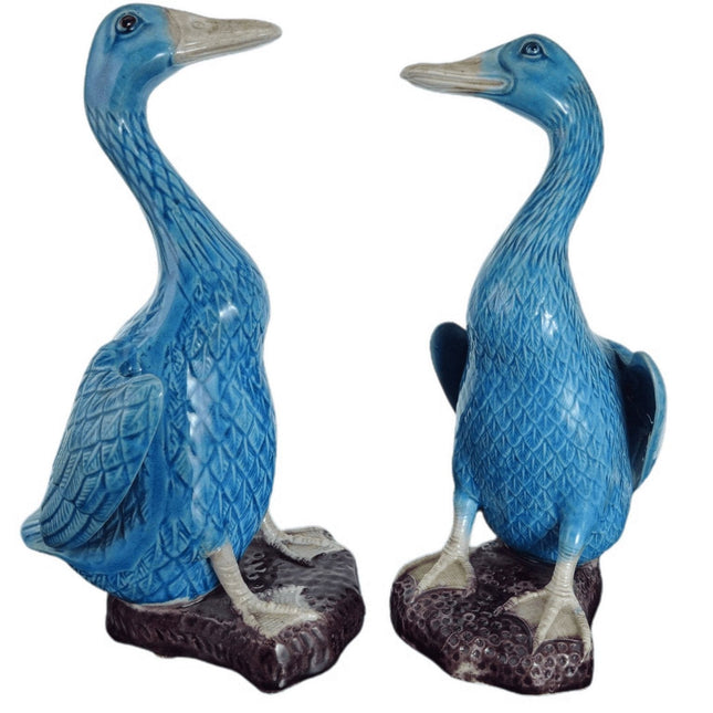 Large c1920 Chinese Republic Period Duck figures - Estate Fresh Austin