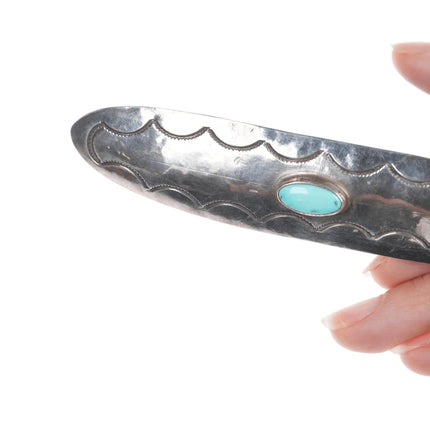 Large c1940's Navajo silver Hair piece - Estate Fresh Austin