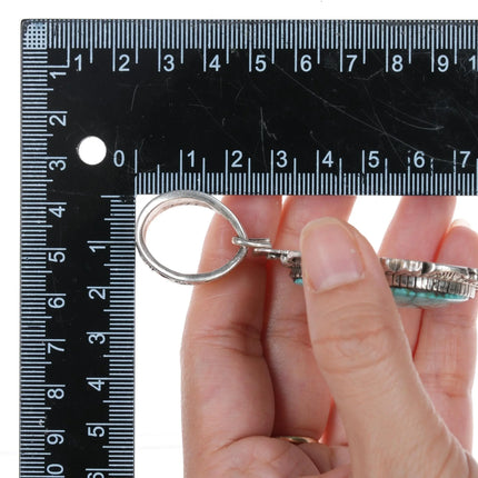 Large EL Navajo sterling high grade waterweb turquoise pendant - Estate Fresh Austin