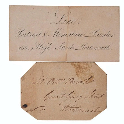 Large Georgian 14k Gold Mounted Portrait miniature pendant - Estate Fresh Austin