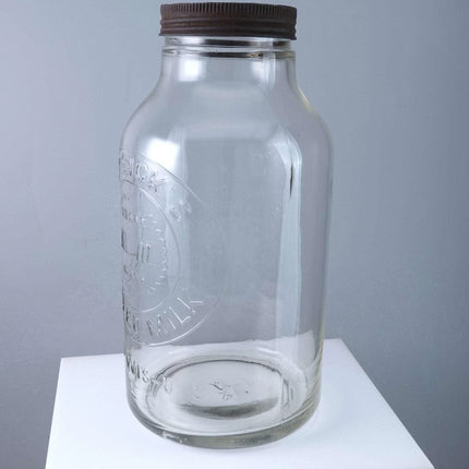 Large Hazel Atlas Horlicks Malted Milk Jar c1930 - Estate Fresh Austin