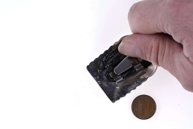 Large Hopi Sterling overlay style Bolo tie - Estate Fresh Austin