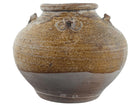 Large Ming Chinese Brown Stoneware Jar with handles - Estate Fresh Austin