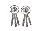 Large Modernist Erika Hult de Corral Taxco Sterling RIC Earrings - Estate Fresh Austin