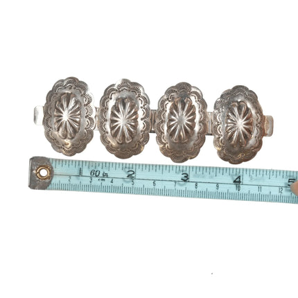 Large Navajo sterling concho style barette - Estate Fresh Austin