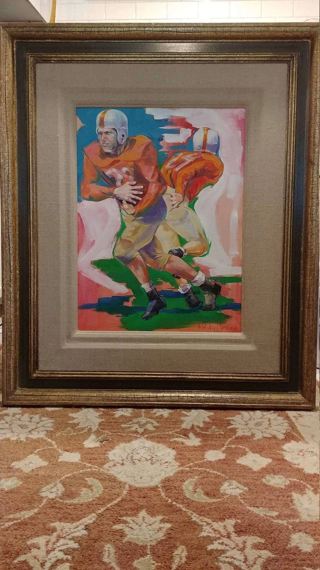 Large Painting by Listed Austin Texas Artist Brenda "Polsky Morgan" Childs 1985 - Estate Fresh Austin