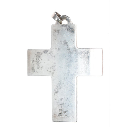 large Retired James Avery Cross Pendant in sterling - Estate Fresh Austin