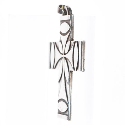 large Retired James Avery Cross Pendant in sterling - Estate Fresh Austin