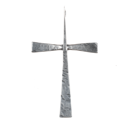 Large Retired James Avery Trinity cross pendant in sterling n - Estate Fresh Austin