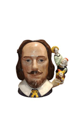 Large Royal Doulton William Shakespeare Toby Jug D6933 1992 218/2500 Limited Edi - Estate Fresh Austin