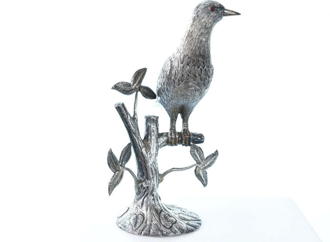 Large Sterling Jose Marmolejo Mexico City Bird Sculpture - Estate Fresh Austin