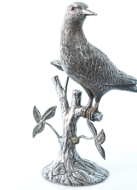 Large Sterling Jose Marmolejo Mexico City Bird Sculpture - Estate Fresh Austin