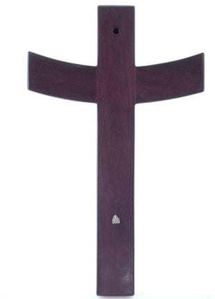 Large Taxco Modernist Sterling on Wood Crucifix - Estate Fresh Austin