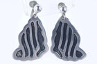 Large vintage Mexican sterling screw back earrings - Estate Fresh Austin