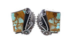 Large Vintage Navajo Sterling/Turquoise clip on earrings - Estate Fresh Austin