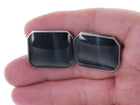 Large Vintage Sterling Grey/Blue Cat's Eye Cufflinks - Estate Fresh Austin