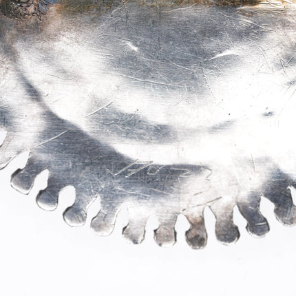 Large Vintage Zuni Natural sleeping beauty turquoise sterling cluster pin - Estate Fresh Austin