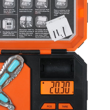 Large Wilbur Iule Zuni sterling and turquoise cross pendant - Estate Fresh Austin