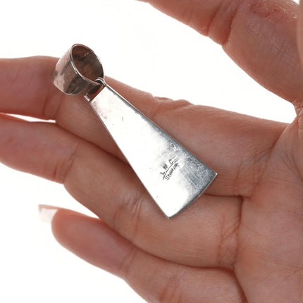 Larry M Chavez Zuni Channel inlay sterling pendant - Estate Fresh Austin