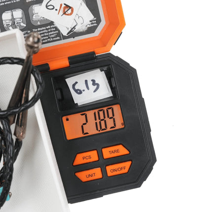 Lavonne Lalio Zuni Native American sterling and turquoise bolo tie - Estate Fresh Austin