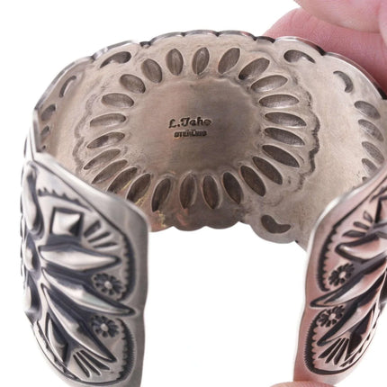 7.25" Leander Tahe Navajo Sterling and sleeping beauty turquoise bracelet - Estate Fresh Austin