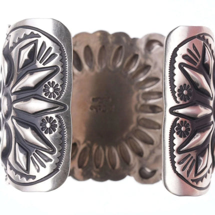 7.25" Leander Tahe Navajo Sterling and sleeping beauty turquoise bracelet - Estate Fresh Austin